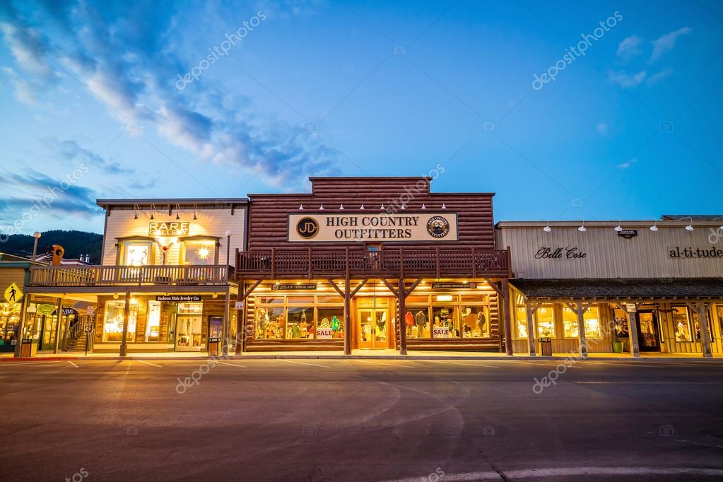 Downtown Jackson Hole in Wyoming USA – Stock Editorial Photo © f11photo