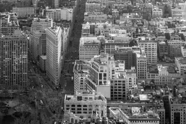 Veduta Aerea Dello Skyline Manhattan New York City Negli Stati — Foto Stock