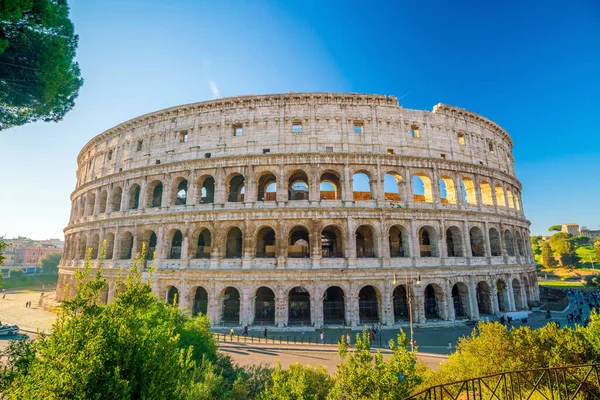 Blick Auf Das Kolosseum Rom Italien Europa — Stockfoto