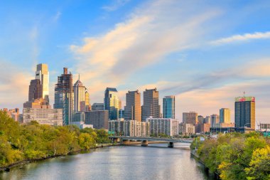 Amerika 'da güzel Philadelphia gökdelenleri