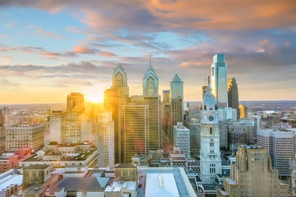 Blick Von Oben Auf Die Skyline Der Innenstadt Philadelphia Usa — Stockfoto