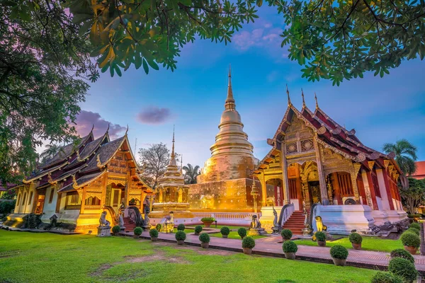 Wat Phra Singh Tempio Nel Centro Storico Chiang Mai Thailandia — Foto Stock