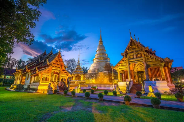 Храм Ват Пхра Сингх Старом Центре Города Чиангмай Таиланд — стоковое фото