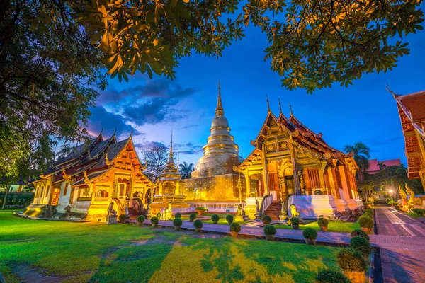 Wat Phra Singh Tempio Nel Centro Storico Chiang Mai Thailandia — Foto Stock