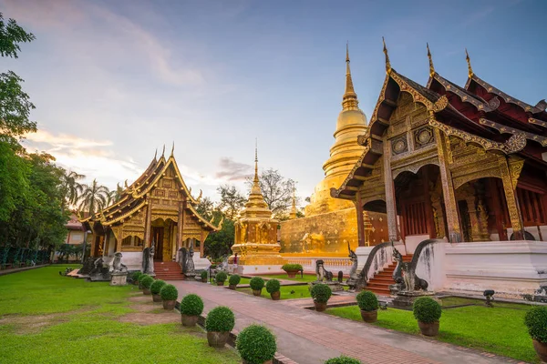 Wat Phra Singh Tempio Nel Centro Storico Chiang Mai Thailandia — Foto Stock