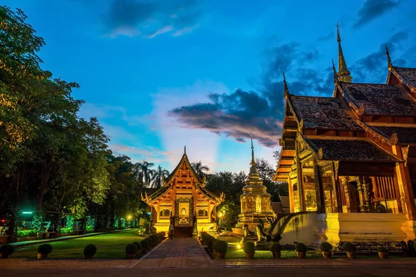 Wat Phra Singh Tempio Nel Centro Storico Chiang Mai Thailandia — Foto Stock