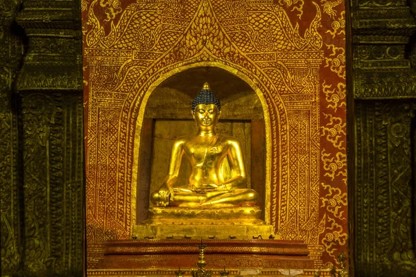 Phra Buddha Hing Estatua Phra Singh Wat Phra Singh Templo — Foto de Stock