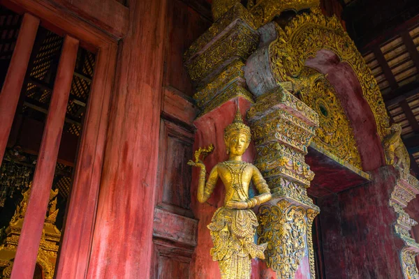 Decoración Artística Templo Wat Phra Singh Casco Antiguo Chiang Mai — Foto de Stock