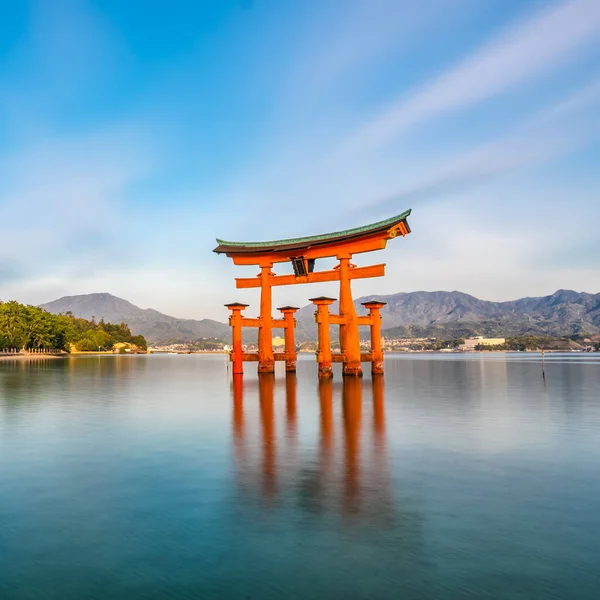 Isla Miyajima Famosa Puerta Flotante Torii Japón — Foto de Stock
