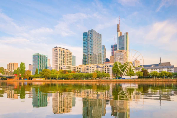 Vista Del Horizonte Ciudad Frankfurt Alemania —  Fotos de Stock