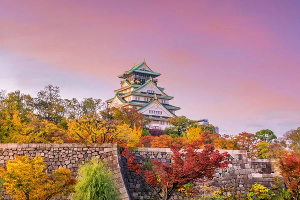 Castillo Osaka Osaka Japón Otoño — Foto de Stock