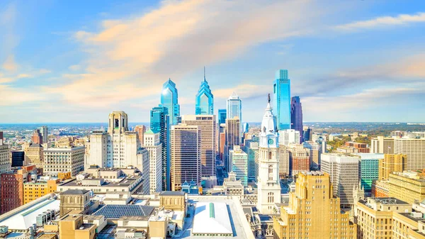 Top Uitzicht Het Centrum Skyline Philadelphia Usa — Stockfoto