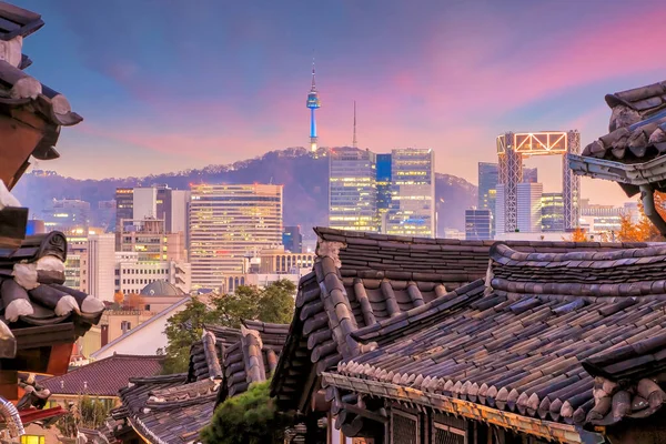 Quartiere Storico Bukchon Hanok Seoul Corea Del Sud — Foto Stock