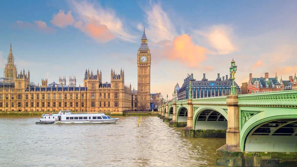 Londen Skyline Met Big Ben Houses Parliament Het Verenigd Koninkrijk — Stockfoto