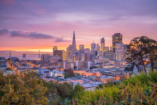 Hermosa Vista Del Centro Negocios Centro San Francisco Estados Unidos —  Fotos de Stock