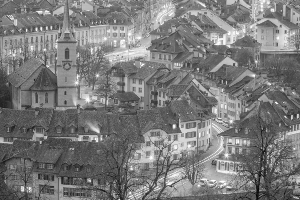 Oude Binnenstad Van Bern Hoofdstad Van Zwitserland Europa Schemering — Stockfoto