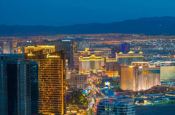 Panorama Cityscape View Las Vegas Sunset Nevada United States America — Stock Photo, Image