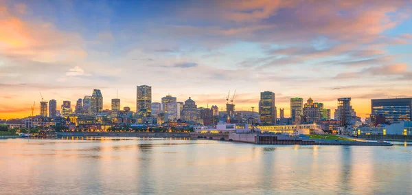 Downtown Montreal Skyline Sunset Canada — Stock Photo, Image