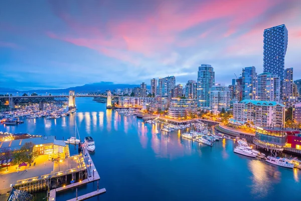 Schöne Aussicht Auf Die Skyline Von Vancouver British Columbia Kanada — Stockfoto