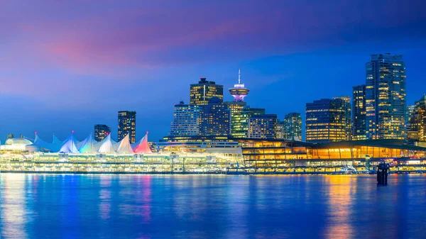 Vacker Utsikt Över Centrala Vancouver Skyline British Columbia Kanada Vid — Stockfoto