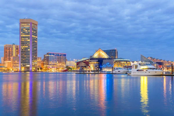 Άποψη Της Περιοχής Inner Harbor Στο Κέντρο Της Βαλτιμόρης Μέριλαντ — Φωτογραφία Αρχείου