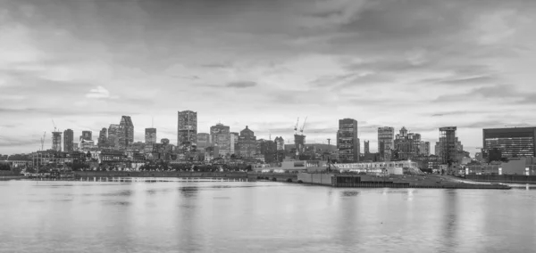 Downtown Montreal Skyline Bij Zonsondergang Canada — Stockfoto