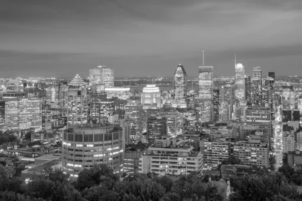 Panoramic Skyline View Downtown Montreal Top View Sunset Canada — Stock Photo, Image