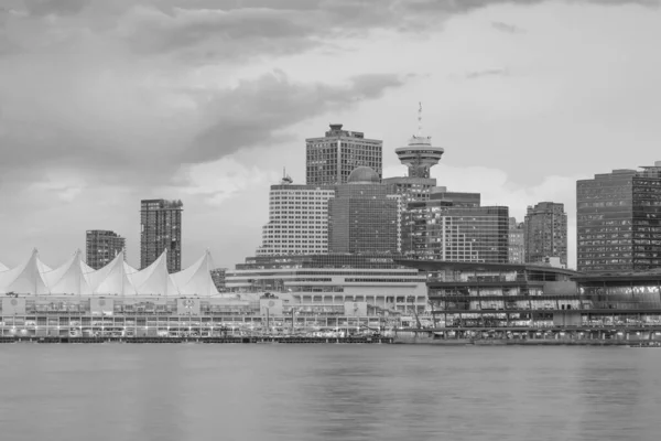 Vancouver Şehir Merkezinin Güzel Manzarası Britanya Kolumbiyası Kanada Gün Batımında — Stok fotoğraf