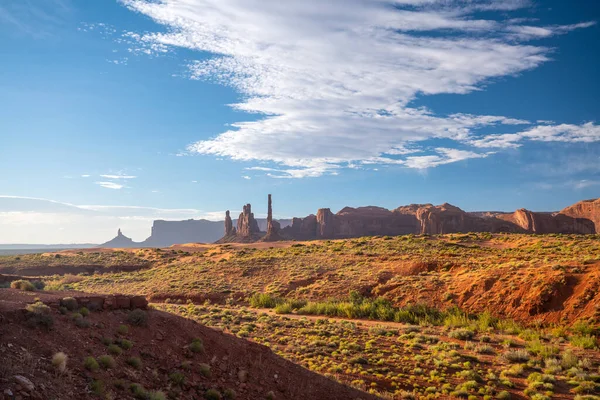 Monument Valley Στα Σύνορα Μεταξύ Της Αριζόνα Και Της Γιούτα — Φωτογραφία Αρχείου