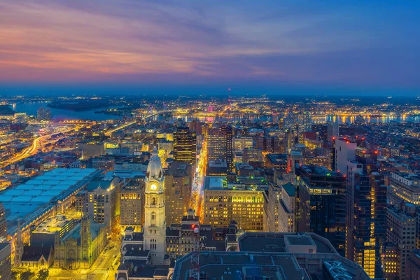 Blick Auf Die Skyline Der Innenstadt Von Philadelphia Pennsylvania Usa — Stockfoto