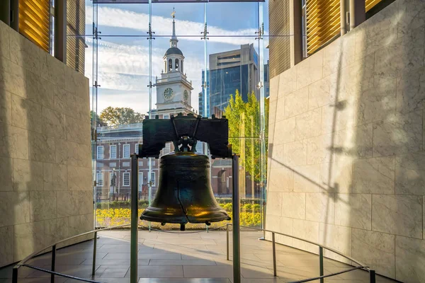 Liberty Bell Παλιό Σύμβολο Της Αμερικανικής Ελευθερίας Στη Φιλαδέλφεια Πενσυλβάνια — Φωτογραφία Αρχείου