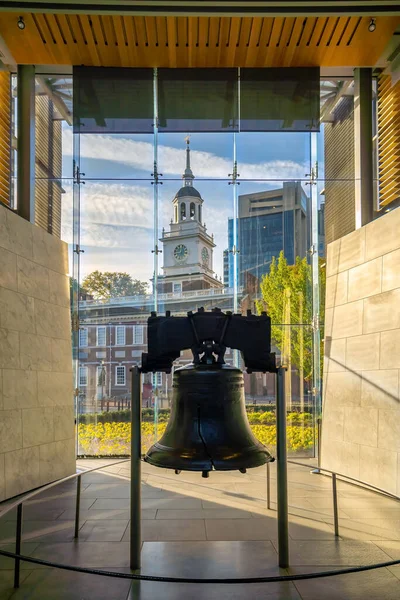 Liberty Bell Старый Символ Американской Свободы Филадельфии Пенсильвания Сша — стоковое фото