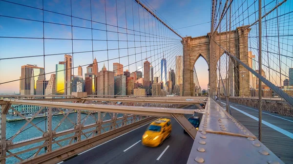 Brooklyn Bridge New York City Usa Sunrise — Stock Photo, Image