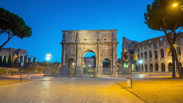 Arco Constantino Perto Coliseu Roma Itália — Fotografia de Stock