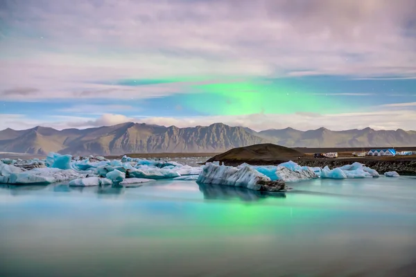 Ледниковая Лагуна Йокульсарлон Исландия Природный Ландшафт — стоковое фото