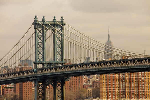 Beautiful view of the Manhattan Bridge