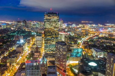 Boston Massachusetts havadan görünümü