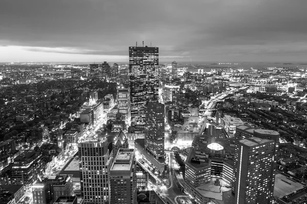 Vue aérienne de Boston dans le Massachusetts — Photo