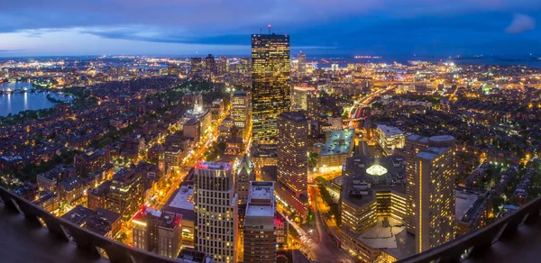 Vista aérea de Boston en Massachusetts — Foto de Stock