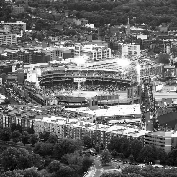 Boston vue aérienne avec paysage urbain et bâtiments . — Photo