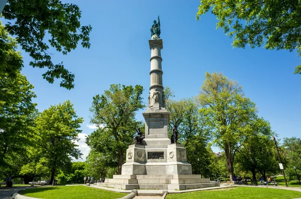 Boston common park denkmal — Stockfoto