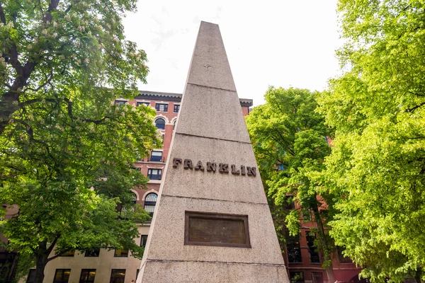 Trilha Liberdade de Boston com Granary Burying Ground — Fotografia de Stock