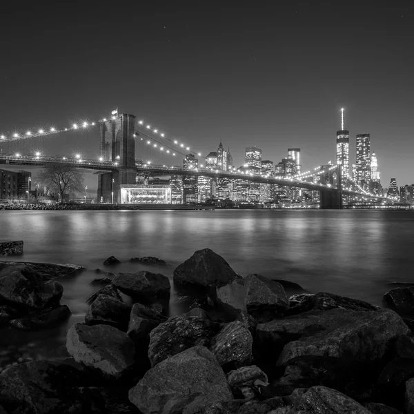 ブルックリン橋の美しいショット — ストック写真