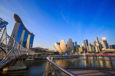 beuatiful gündoğumu Singapur sabah