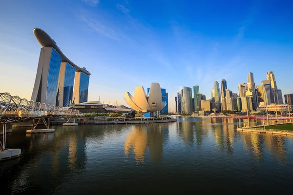 Mooie zonsopgang in de ochtend in singapore — Stockfoto