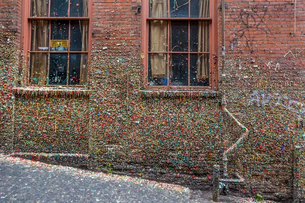 The Market Theater Gum Wall — Stock fotografie