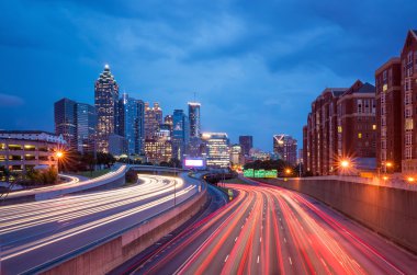Downtown atlanta, georgia, ABD skyline.