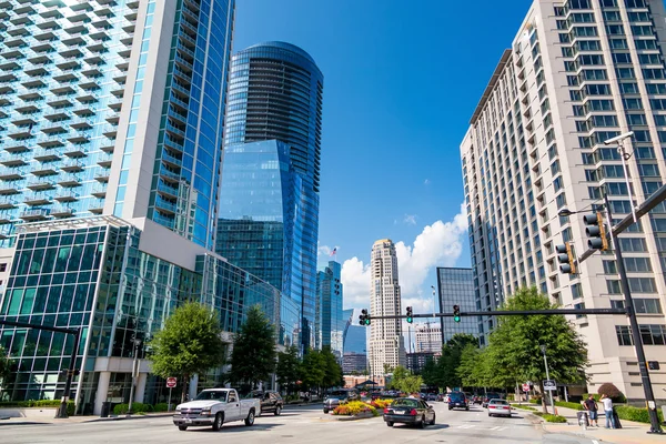 Buckhead, de uptown sectie van Atlanta, Georgia. — Stockfoto