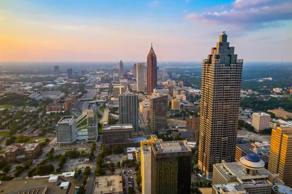 Skyline do centro de Atlanta, Geórgia — Fotografia de Stock