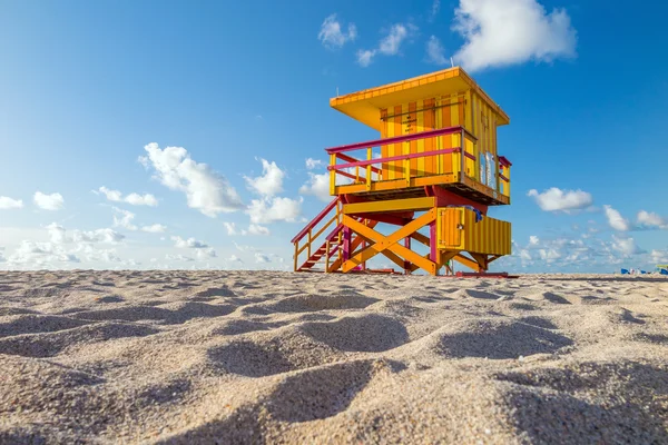 Torre de salva-vidas em South Beach, Miami Beach, Florida — Fotografia de Stock